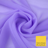 PERIWINKLE PURPLE 2 Premium Plain Dyed Chiffon Fine Soft Georgette Sheer Dress Fabric 8418
