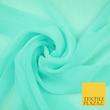 SPEARMINT GREEN Premium Plain Dyed Chiffon Fine Soft Georgette Sheer Dress Fabric 8409