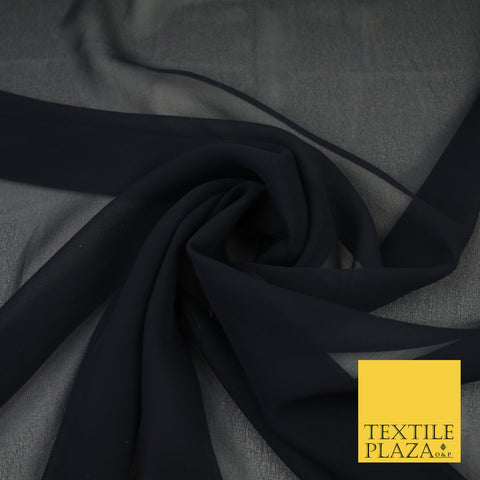 IVORY Premium Plain Dyed Chiffon Fine Soft Georgette Sheer Dress Fabric 8276