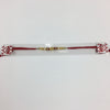 Single Simple Red Thread Rakhi with Gold Beads - R104