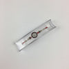 Single Round Metal Red Stoned Rakhi With Silver Beads - R105