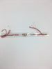 Single Disc Shaped Rakhi With Diamonte Stoning And Pearls - R125