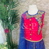 CHILDREN'S CERISE & BLUE LENGHA