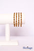 Antique Gold Bangles adorned with Topaz and Gold Crystals