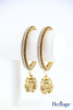 DOUBLE STONE BANGLE WITH LATKAN