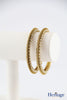 DOUBLE WHITE STONE BANGLE