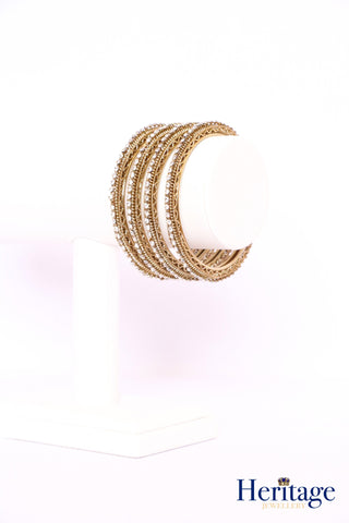 GOLD STONE BANGLES