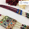 Multicoloured Semi-Precious Stone Rani Haar Set