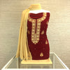 Velvet Kameez with Neck Embroidery (A41)