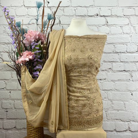 Unstitched Soft Chinnon Silk Suit (A26)
