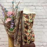 Digital Floral Sateen Crepe Print Suit