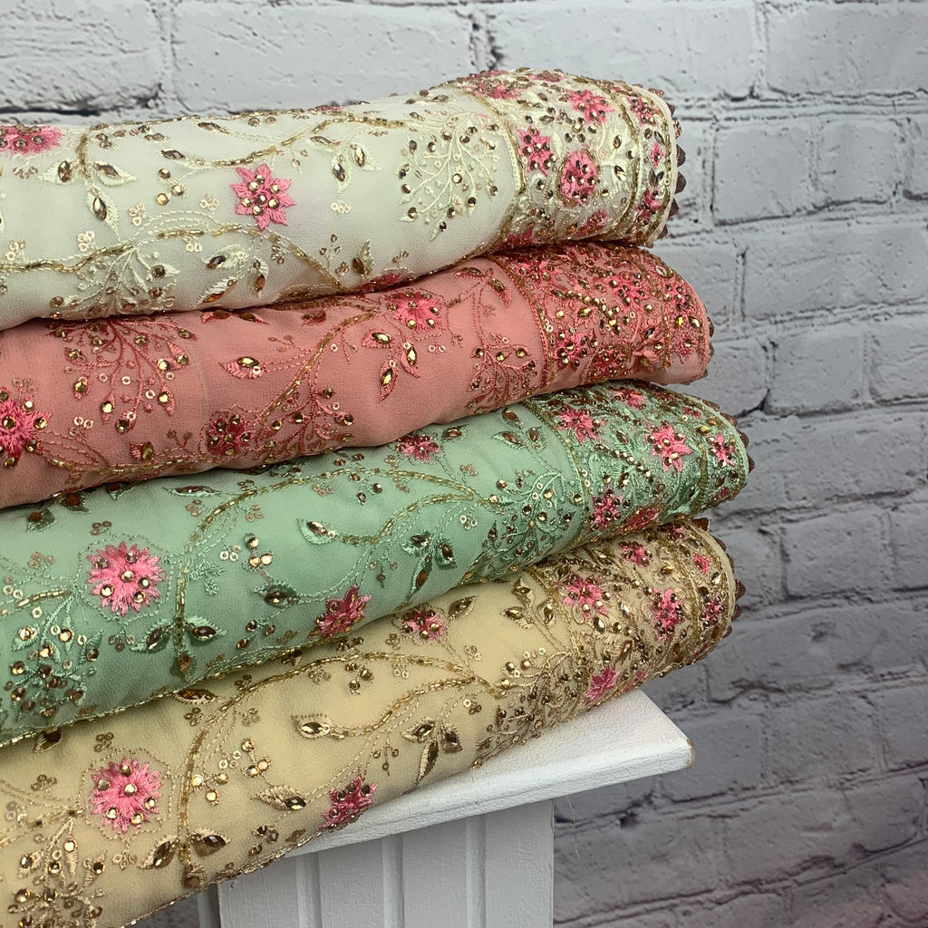 Unstitched Soft Georgette Suit (A31)