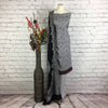 Self print garam suit with a contrast border (V6)
